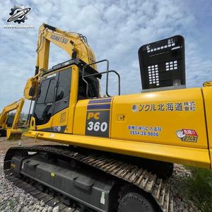 Excavatrice sur chenilles Komatsu 360 d'occasion, 36 tonnes, godet de 1,6 m³, marque japonaise d'origine, grande excavatrice de construction, faible nombre d'heures, bon état - Product Image 3