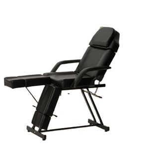 Fauteuil <span class=keywords><strong>de</strong></span> Salon Moderne et <span class=keywords><strong>Table</strong></span> <span class=keywords><strong>de</strong></span> <span class=keywords><strong>Massage</strong></span> en Cuir Synthétique <span class=keywords><strong>Pliante</strong></span> pour Soins du Visage et Tatouages - Product Image 3