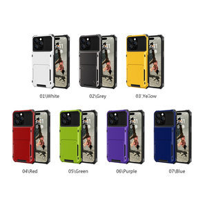 Accesorios móviles anticaída Lichicase para <span class=keywords><strong>Motorola</strong></span> One 5G Ace Armor Case con tarjetero minimalista - Product Image 1