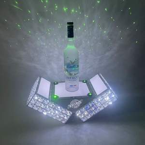 Giá Trưng Bày Chai LED Giá Trưng Bày VIP Bằng <span class=keywords><strong>Acrylic</strong></span> Tùy Chỉnh Giá Đỡ Rượu LED Giá Trưng Bày Chai Vinh Quang Quầy Bar Gia Đình - Product Image 5