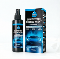 Cera en Aerosol para Autos con Revestimiento Cerámico 3 en 1, Lavado sin Agua, Detallado, Alto Brillo, Líquido Transparente, Protección de Pintura