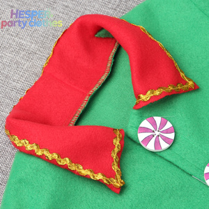 HESPER <b>Mini</b> Sexy Christmas Elf Costume Kids Christmas Costume Carnival Party Clothes Canary Velvet Dress up Clothes Gift - Product Image 3