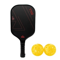 Raquette de pickleball en fibre de carbone mate T700, pagaie monobloc, compétition professionnelle, légère 240g, 40x20cm, Joint Effort