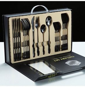 Juego de Cubiertos de Acero Inoxidable 304 18/10 Clásico y Ecológico, MOQ Bajo de 24 Piezas, para Regalos con Caja de Regalo, Muestras Gratis - Product Image 4