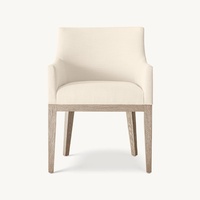 Ensemble de table à manger rectangulaire 8 places en teck massif, écologique, durable, avec base à chevalet géométrique sculptée, mobilier moderne pour la maison