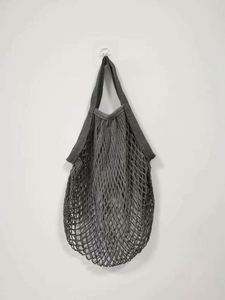 Sacs en coton biologique réutilisables biodégradables, sacs en coton pour légumes, sacs de courses en maille de coton, sacs pour produits avec patch imprimé - Product Image 3