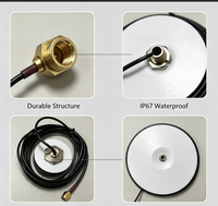 Antena de Polarización Vertical 2 en 1 de 4 Bandas GPS GSM con Montaje de Tornillo para Sistema de Rastreo Vehicular