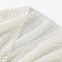 Cardigan en cachemire pour femme, col en V, tricoté, de qualité supérieure, décontracté, très tendance