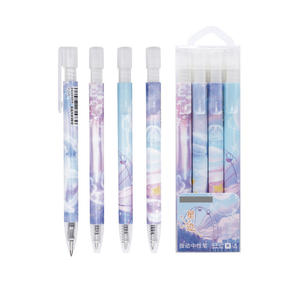 Custom Retractable Plastic Gel <b>Pens</b> Set Cute Writing Click <b>Pen</b> for Girls Students - Product Image 1
