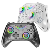 Controlador de Juegos Móvil Inalámbrico Yo CM-619 con Luz RGB, Vibración Hall Rocker, Gamepad BT para Steam, iOS y Android