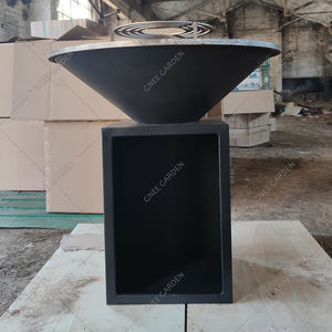 Barbecue moderne d'extérieur robuste en acier corten foyer en fer avec effet de rouille <span class=keywords><strong>brasero</strong></span> barbecue - Product Image 3