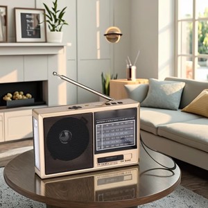 <span class=keywords><strong>Radio</strong></span> portable <span class=keywords><strong>FM</strong></span>/AM/SW BT/USB/TF avec lampe torche LED, port AUX, haut-parleur intégré, <span class=keywords><strong>radio</strong></span> numérique - Product Image 5