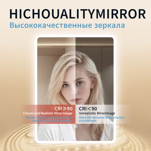 Smart Mirror - Anti-Fog LED Bath Mirror with Touch Screen, Dimmable <strong>Lights</strong> &amp; EU Plug IP44 Waterproof, CE RoHS Certified - Product Image 3