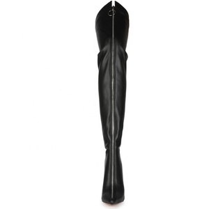 Botas Altas por Encima de la Rodilla para Mujer, Diseño Moderno con Cierre Frontal, Talla Grande 45, Tacones de Aguja - Product Image 4