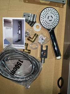 Buon fornitore di vendita rotondo a due maniglie a due funzioni bagno nascosto doccia Set personalizzato Flor Ducha <span class=keywords><strong>fontana</strong></span> soffione doccia - Product Image 4