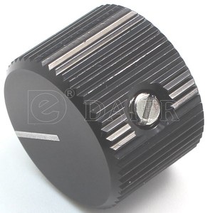 Perilla de aluminio moleteada con índice blanco, perilla de potenciómetro, perilla de interruptor giratorio - Product Image 4