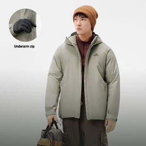 Men's 24 New Outdoor Down Jacket With Filling Goose Down Pelliot Ski Mountaineering <strong>Suit</strong> Winter Bomber With Hooded Collar - Product Image 4