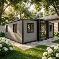 Maison conteneur extensible de haute qualité, maison modulaire préfabriquée avec salle de bain et cuisine, maison conteneur personnalisée haut de gamme