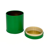 Boîte en métal à impression personnalisée de qualité alimentaire pour l'emballage de bonbons en poudre de chocolat Boîte ronde en fer blanc avec couvercle