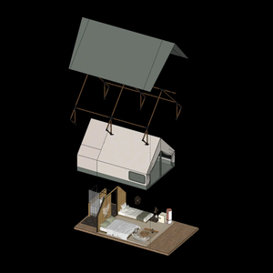 Китайский производитель, Роскошные водонепроницаемые холщовые палатки для сафари, стальной каркас для отеля, курортного отеля, уличные глэмпинговые палатки - Product Image 5
