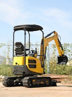 Excavatrice compacte diesel sur chenilles de 2,6 tonnes / Moteur Yanmar haute efficacité pour l'installation de câbles et de canalisations municipales