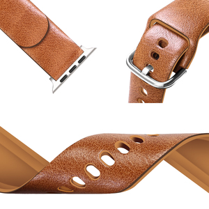 Correa de cuero Vintage Crazy Horse para <span class=keywords><strong>Apple</strong></span> <span class=keywords><strong>Watch</strong></span> Band 38 40 41 42 44 <span class=keywords><strong>45</strong></span> 49 <span class=keywords><strong>Mm</strong></span> para Iwatch Series Ultra 9 8 <span class=keywords><strong>7</strong></span> 6 5 pulsera - Product Image 6
