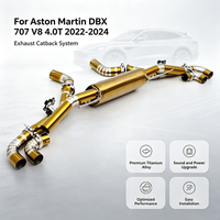 Échappement Catback en Alliage de Titane Doré pour Aston Martin DBX707 V8 4.0T 2022-2024 – Tuyau de Tuning Optimisé pour des Performances Améliorées