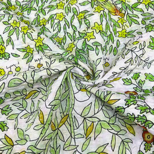 Tela de Seersucker 100% Algodón con Estampado Floral Estilo Jardín <span class=keywords><strong>Inglés</strong></span>, 80gsm, Tejido Arrugado <span class=keywords><strong>para</strong></span> Camisas y Vestidos - Product Image 3
