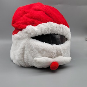 Chapeau <span class=keywords><strong>de</strong></span> Noël en velours style américain, best-seller, <span class=keywords><strong>pour</strong></span> <span class=keywords><strong>casque</strong></span> <span class=keywords><strong>de</strong></span> vélo, couvre-chef décoratif <span class=keywords><strong>pour</strong></span> les fêtes - Product Image 5
