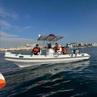 Bateau semi-rigide gonflable à coque en aluminium à grande vitesse 680 pour les opérations de sauvetage gouvernementales et les navires maritimes
