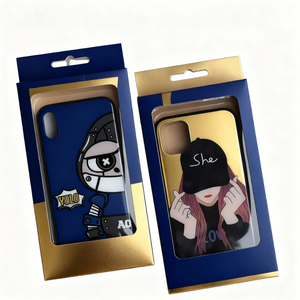 Scatola per Imballaggio di Custodie per Telefoni Personalizzate con Basso MOQ, Economica e alla Moda, con Stampa in Lamina d'Oro e Effetto Svanente - Product Image 2