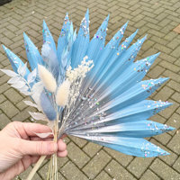 Every Love PALM SPEAR TOPPER pour gâteau, fleurs séchées pour gâteau, décoration de gâteau dorée rose, bouquet de palmier scintillant rose doré