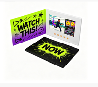 Carte-cadeau d'entreprise personnalisée avec écran LCD 4,3/5/7 pouces pour lancement de produits et promotions marketing