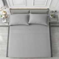 100% ensemble de draps de lit en tissu de charbon de bambou bio couettes jetables antibactériennes plaine hôtel maison chambre y compris oreiller