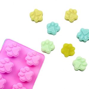 Moule de cuisson en silicone personnalisé pour friandises, savons et bonbons pour chiens, motif empreinte de patte, vente en gros - Product Image 5