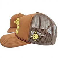 Gorras Snapback de Moda con Logotipo Bordado Personalizado, Visera Curva, Lisas, de 5 Paneles, Richardson 112FP, con Parches, Gorra Trucker de Malla