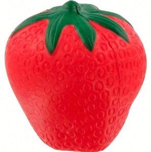 Pelota Antiestrés de Espuma de PU con Forma de Fresa, Regalos Promocionales con Logotipo Personalizado, Juguete Antiestrés de Fresa - Product Image 2