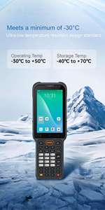 NORGEE Modelo 7 <span class=keywords><strong>K40</strong></span> RT40 PDA Robusto para Cadena de Frío Industrial, Android 14, Batería de 6700mAh para 5.2 - Product Image 6