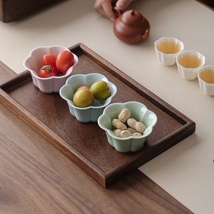 <b>Ceramic</b> Fruit <b>Plate</b> Flower Shape Porcelain Small Tea Snack Dish Household Dessert Pastry <b>Plate</b> Party Use - Product Image 1