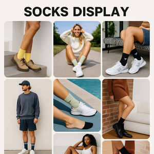 Chaussettes <span class=keywords><strong>de</strong></span> sport pour <span class=keywords><strong>femmes</strong></span> et jeunes filles, respirantes, à rayures, avec coussinets <span class=keywords><strong>de</strong></span> cheville anti-ampoules, pour la course à pied et l'entraînement, en maille, pour l'automne - Product Image 3