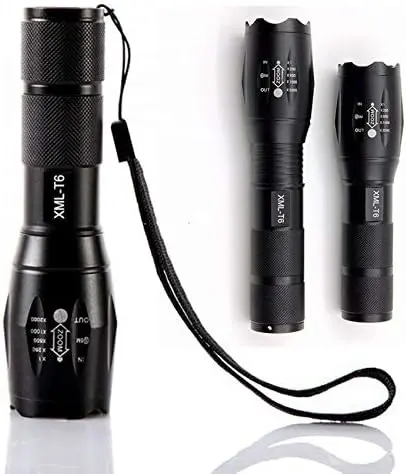 Outdoor Waterproof Flash Torch Light High Power mini T6 LED Zoomable 5Modes Camping Flashlights