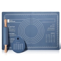 Tapis de pétrissage en silicone épaissi et agrandi, de qualité alimentaire, pour la préparation de raviolis, la pâtisserie et l'usage domestique, personnalisable - Product Image 4