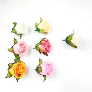 New Style Günstiger Fabrik preis Hohe Qualität Alle Arten von Farben Künstlicher Blumen kopf Rosebud Blütenblatt