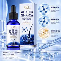 Sérum capillaire double peptide AHK-Cu GHK-Cu, marque privée, soin quotidien léger pour un cuir chevelu nourri et des cheveux d'apparence plus volumineuse, 30 ml