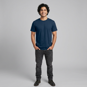 Échantillon gratuit, vente en gros, impression sérigraphique personnalisée bon marché, t-shirt blanc en coton 100% tricoté pour homme avec logo d'entreprise - Product Image 1