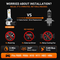 Phares antibrouillard LED OEM en gros, double couleur 3000K 6500K, ampoule automobile brevetée, personnalisable en usine pour H11 H8 9005 9006