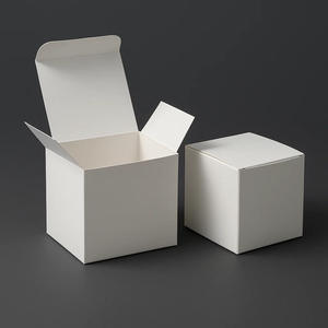 Caja de cartón blanca rectangular grande para regalo, caja pequeña blanca, caja de cartón con doble inserto, caja de embalaje con logo personalizado - Product Image 4