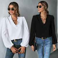 Blusa para Mujer OEM/ODM al por Mayor, Ropa de Mujer de Manga Larga para Primavera/Verano, Diseño Casual de Moda