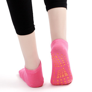 Chaussettes de sport tendance pour trampoline, antidérapantes en silicone, respirantes et absorbantes, pour yoga, pilates et saut, pour femmes - Product Image 3