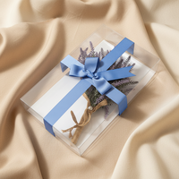 Nouvelle conception, emballage cadeau de parfum en plastique PET PVC pliable de luxe, boîte en acétate personnalisée